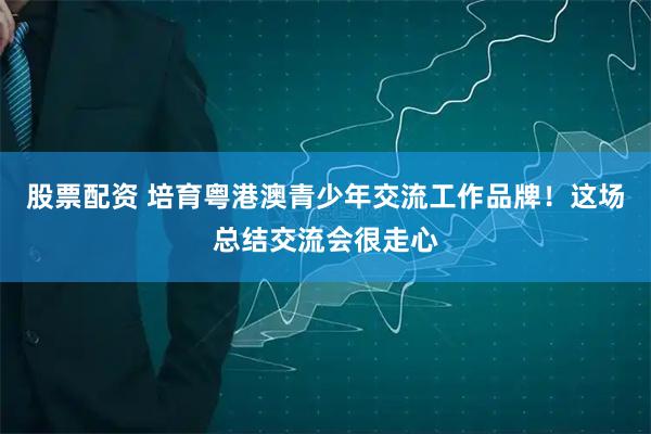 股票配资 培育粤港澳青少年交流工作品牌！这场总结交流会很走心